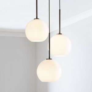 West Elm Antique Bronze Pendant Light